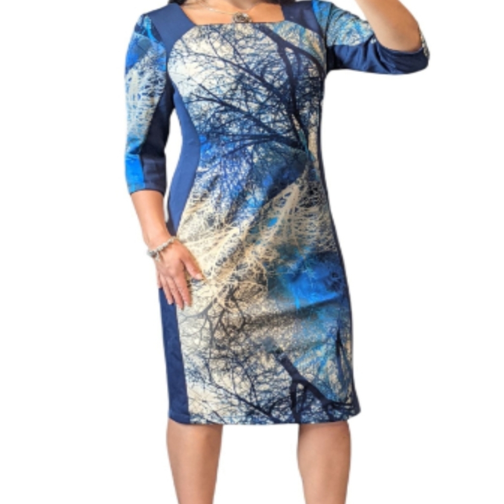 Rabbit Rabbit Rabbit Design Forest Sheath Dress - image 1